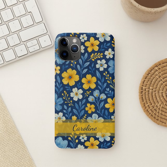 Classy Ethnic Mediterranean Floral Art Pattern Case-Mate iPhone Case (Creator Uploaded)