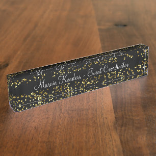 Classy Event Coordinator Desk Plaque Nameplate