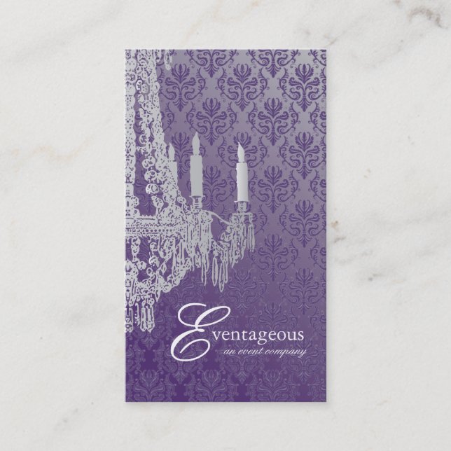 Classy Event Planner Business Card (Front)