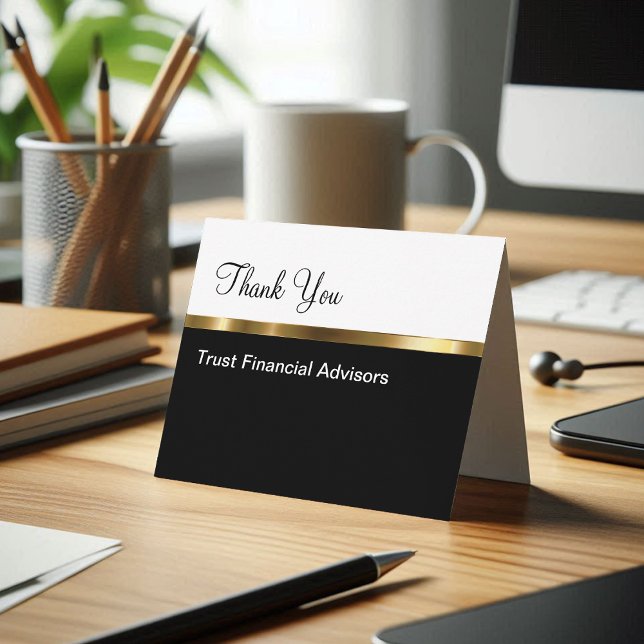 Classy Executive Business Thank You Cards (Creator Uploaded)