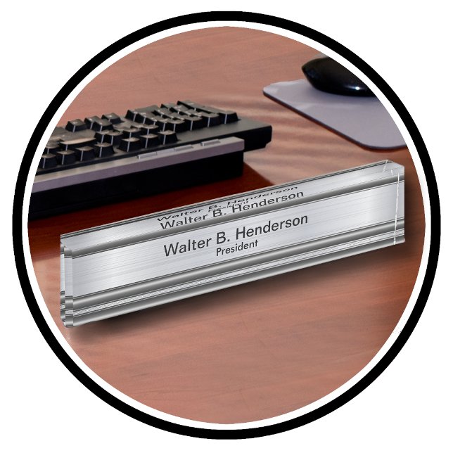 Classy Executive Gift Name Plaque Nameplate (Creator Uploaded)