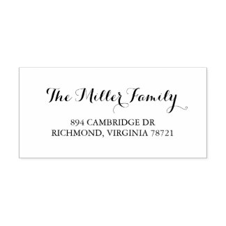 Classy Family Name Return Address Self-inking Stamp
