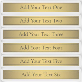 Classy Faux Gold 2 with Black Text