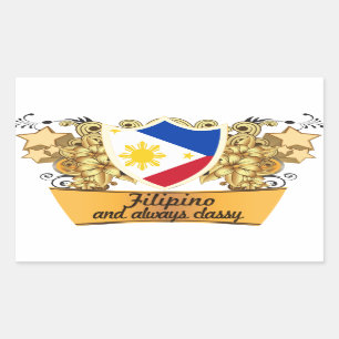 Classy Filipino Rectangular Sticker