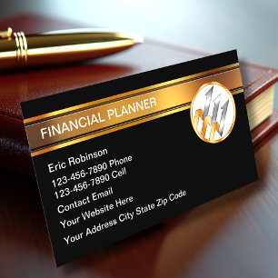 Classy Financial Planner Professional Business Card