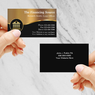 Classy Financial Services Business Card