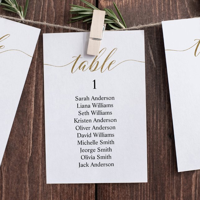 Classy Find Your Seat Wedding Seating Chart Card (Creator Uploaded)