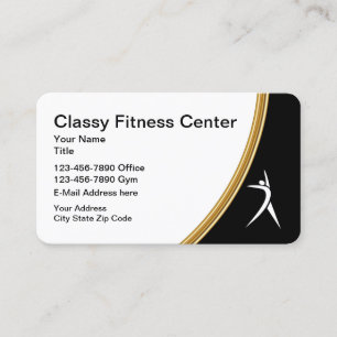 Classy Fitness Personal Trainer Business Card