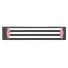 Classy Floral black and white stripes table runner