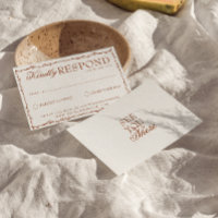 Classy Floral Boho Beige Terracotta Earthy Wedding