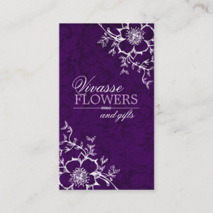 Classy Floral Business Cards