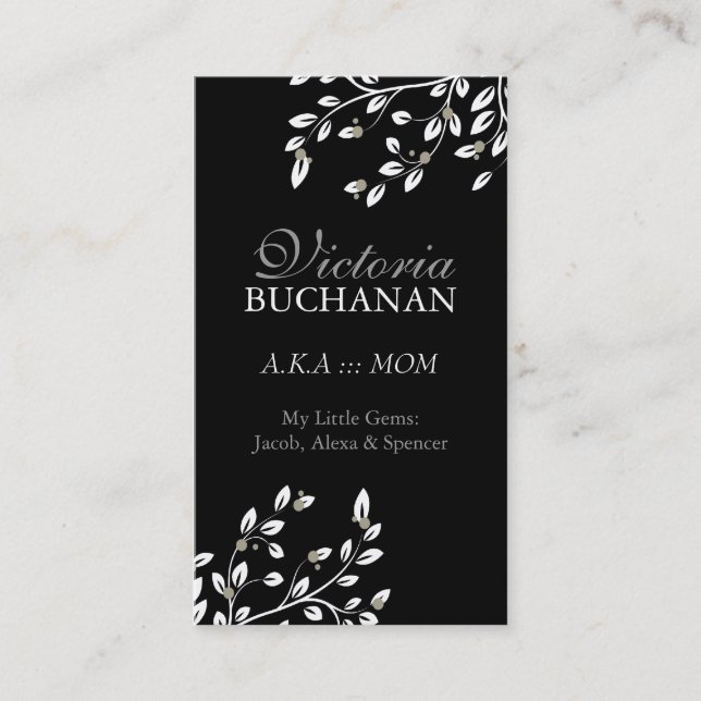 Classy Floral Mummy Card (Front)