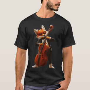 Classy Fox Jazz Bassist T-Shirt Musician Animal