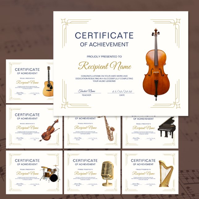 Classy Frame Cello String Course Award Certificate (Classy Frame Cello String Course Award Certificate)