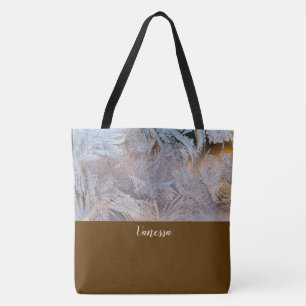 Classy Frosted Monogrammed Tote Bag