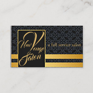 Classy Full Service Hair Salon Business Card