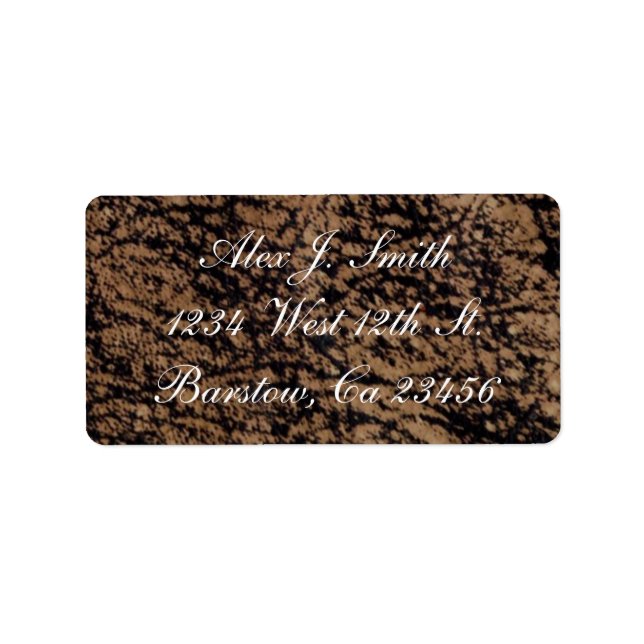 Classy Genuine Leather Designer Label (Front)