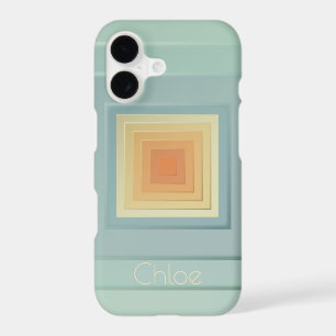 Classy Geometric Squares (light blue & yellow)