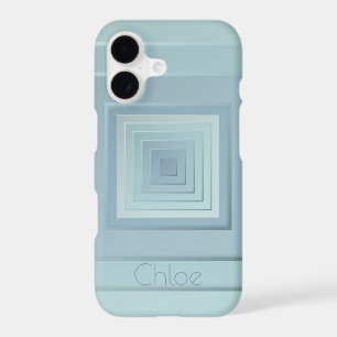 Classy Geometric Squares (light blues)