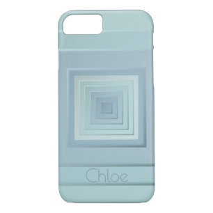 Classy Geometric Squares (light blues) Case-Mate iPhone Case
