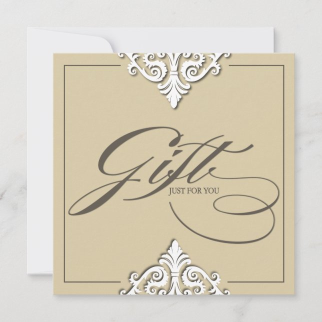 Classy Gift Certificate (Front)