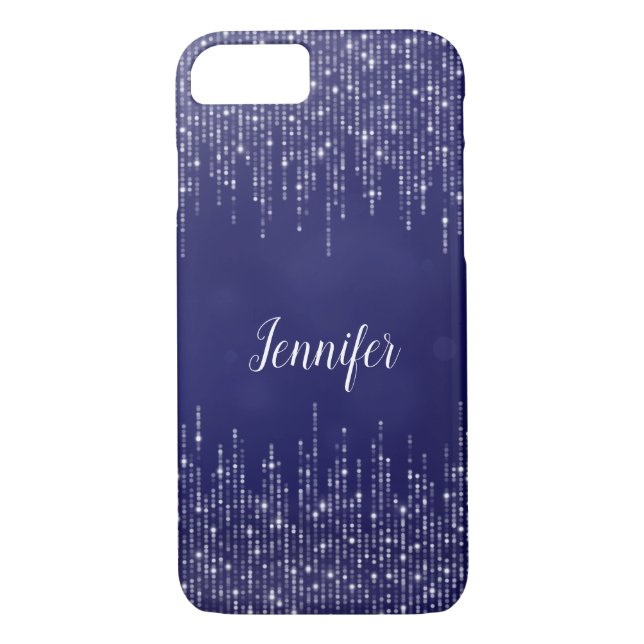 Classy girly String of lights bokeh personalised Case-Mate iPhone Case (Back)