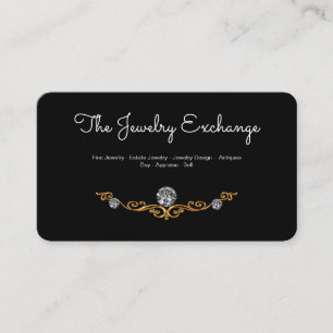 Classy Glitzy Jeweller Business Card