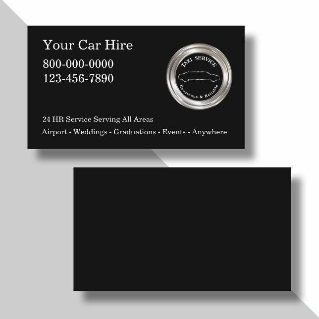 Classy Glossy Taxi Profile Cards (Creator Uploaded)