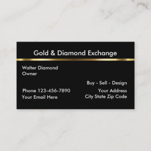 Classy Gold And Jewellery Business Card