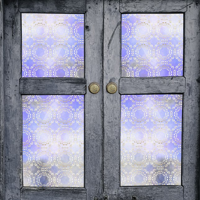 Classy Gold Damask On Purple Watercolor Decoupage Tissue Paper (Creator Uploaded)