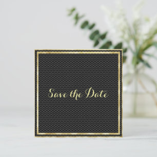 Classy Gold Frame Save The Date