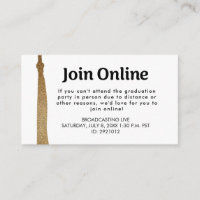 Classy Gold Grad tassel graduation join us online