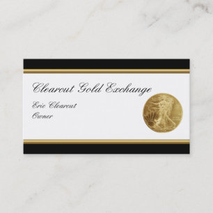 Classy Gold Investment Business Cards