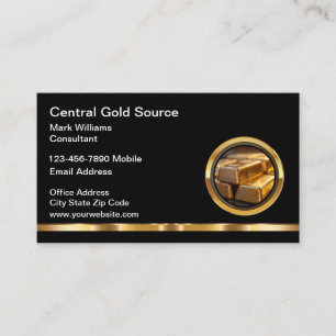 Classy Gold Investment Services Business Card