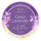 Classy Gold Purple Floral Product Packaging Labels