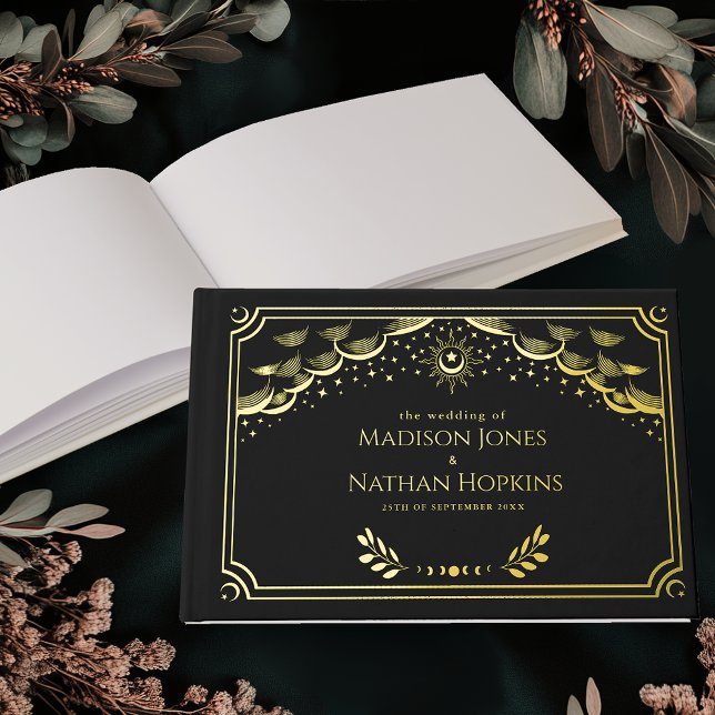Classy Gold Tarot Card Wedding Guest Book (Creator Uploaded)