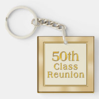 Classy Golden 50th Class Reunion Souvenirs Favours