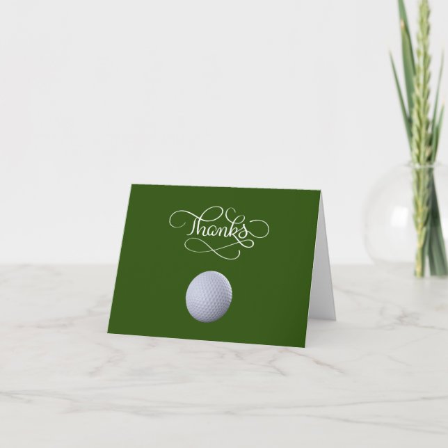 Classy Golf Business Thank You Cards (Front)