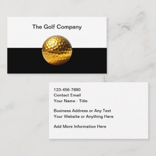 Classy Golf Theme Business Cards