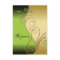 Classy Green Gold Floral Wedding Response RSVP