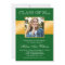 Classy Green Gold Photo Graduation Announcement