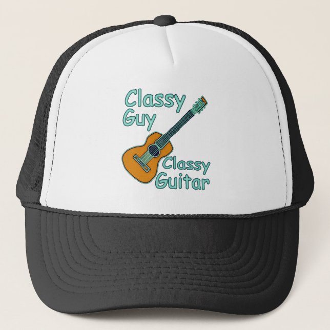 Classy Guy Classy Guitar Trucker Hat (Front)