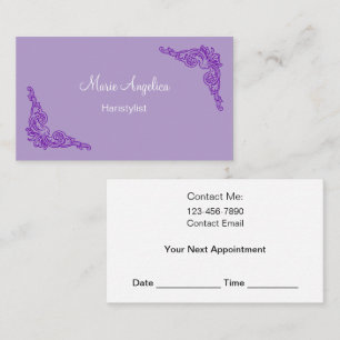 Classy Hairstylist Appointment Business Cards New