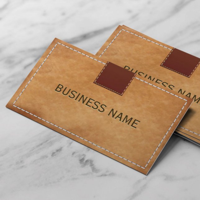 Classy Hand Stitched Leather Business Cards (Creator Uploaded)