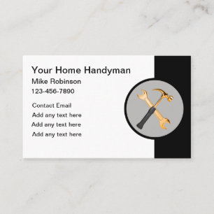 Classy Handyman Bold Business Cards