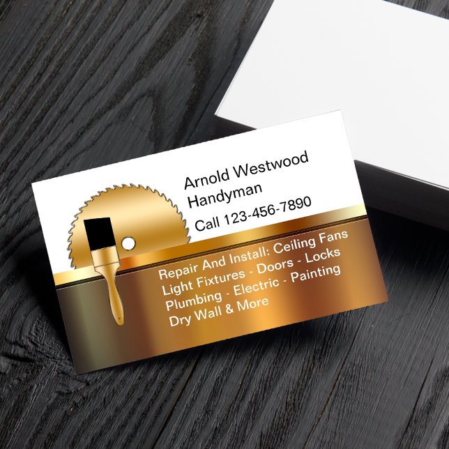 Classy Handyman Business Cards Template (Creator Uploaded)