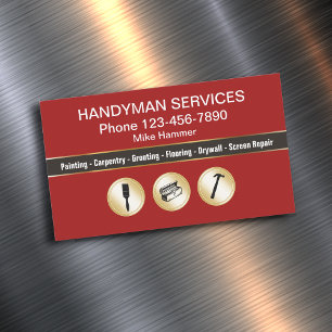 Classy Handyman Business Magnets