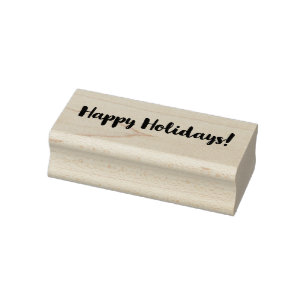 Classy Happy Holidays! Rubber Stamp