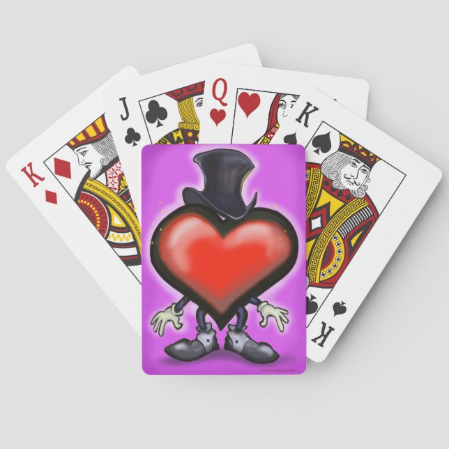 Classy Heart Playing Cards (Back)