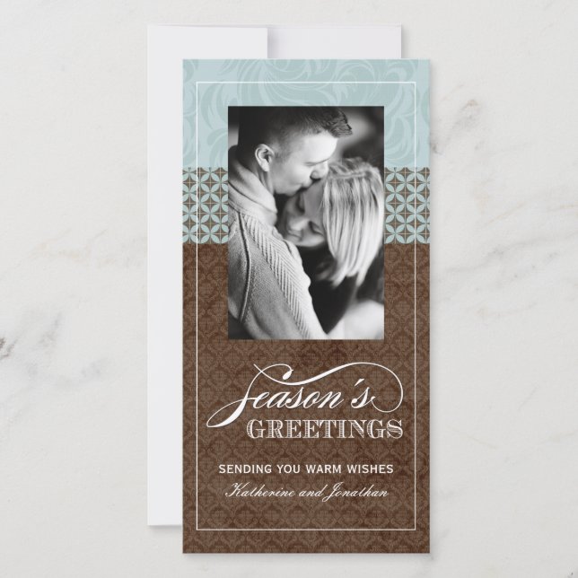 Classy Holiday Photo Cards (4x8) (Front)